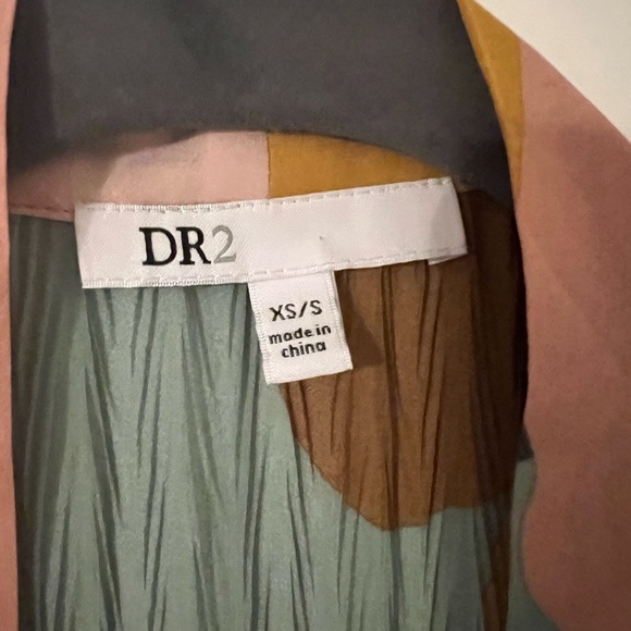 DR2 Pink and Green Long Sleeve kimono size XS/S but would fit up to an XL - Picture 2 of 8